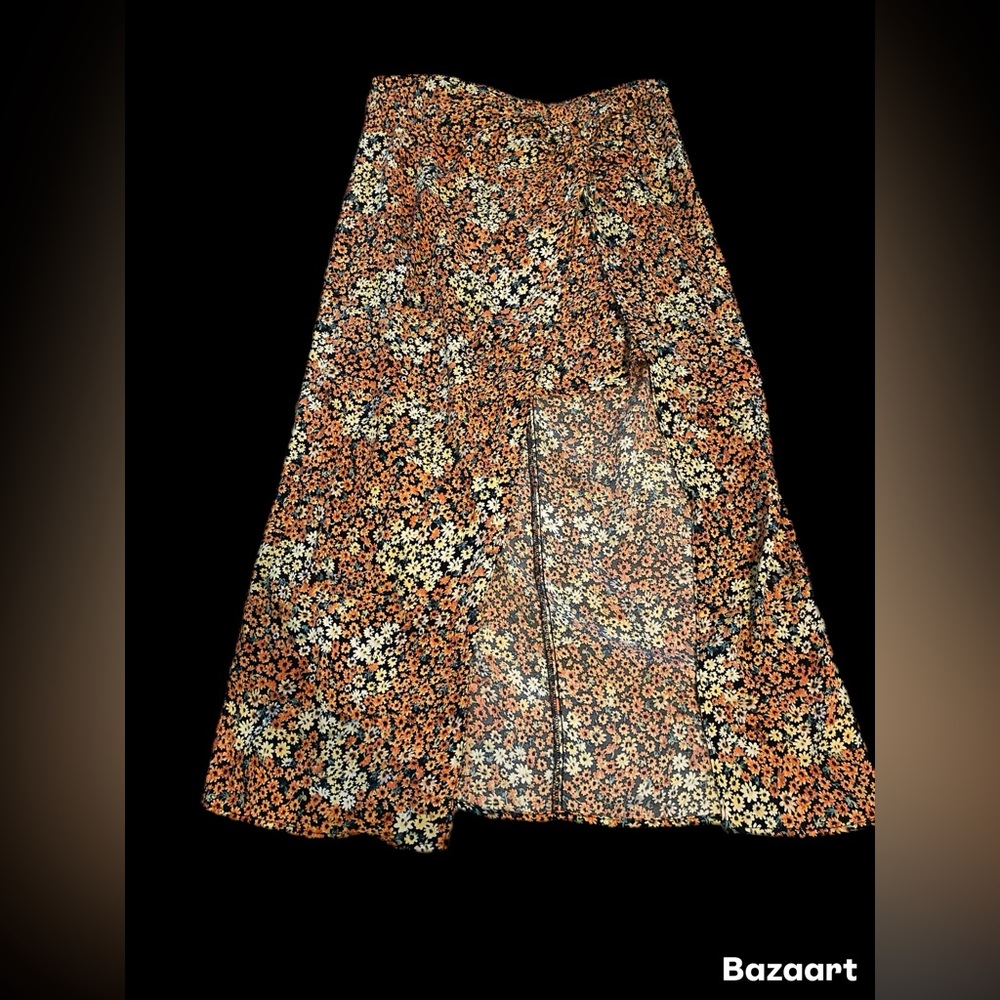 Francesca's Collections Multicolor Ditsy Floral‎ High low Skirt